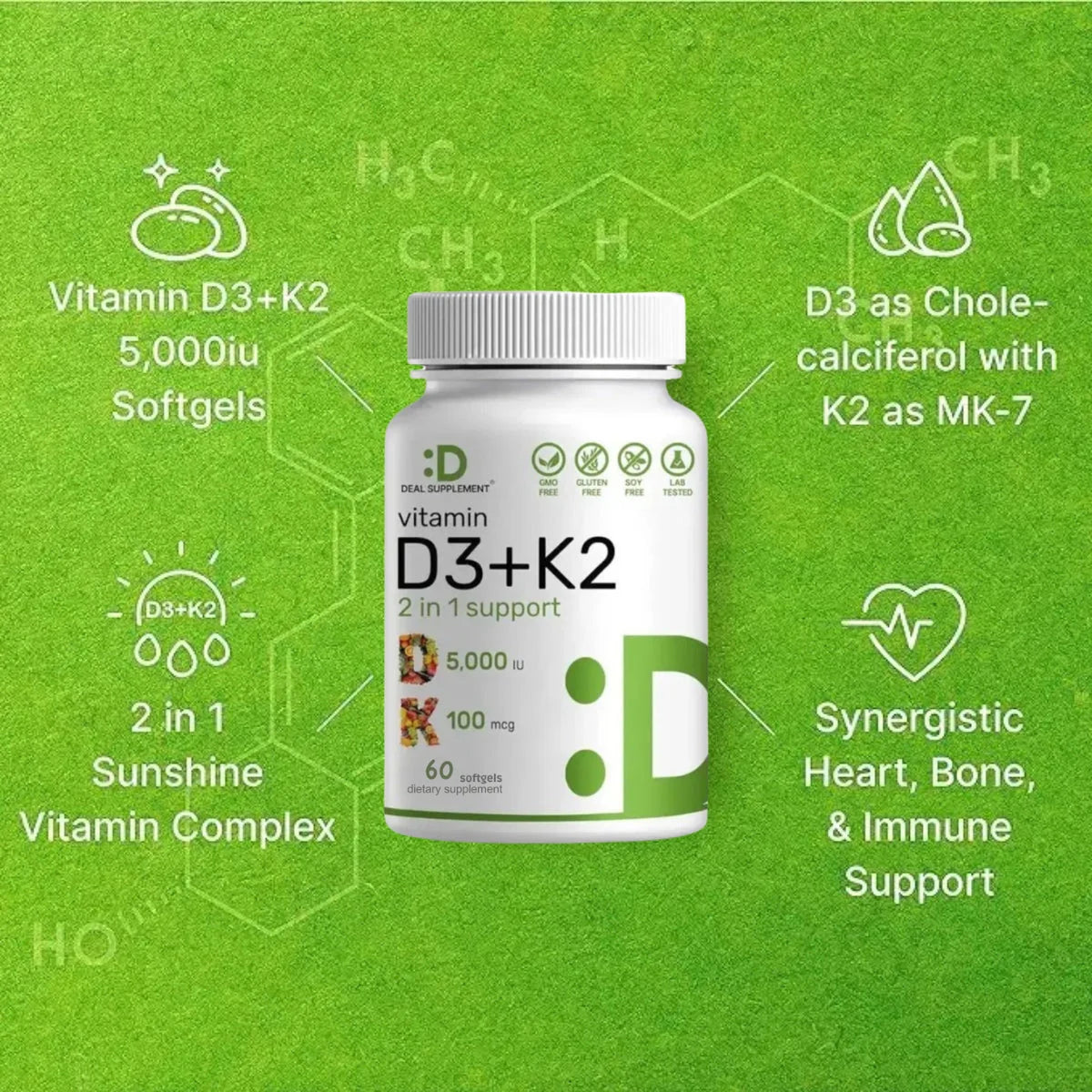✨ ¡ELIMINA EL DOLOR DE huesos! Vitamina D3+K2 Plus™ + ENVÍO GRATIS 🔥