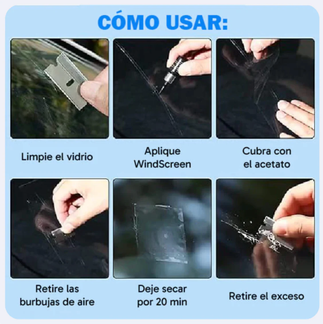 OFERTA 2x1 NUEVO LIQUIDO REPARADOR DE VIDRIO+ENVIO GRATIS